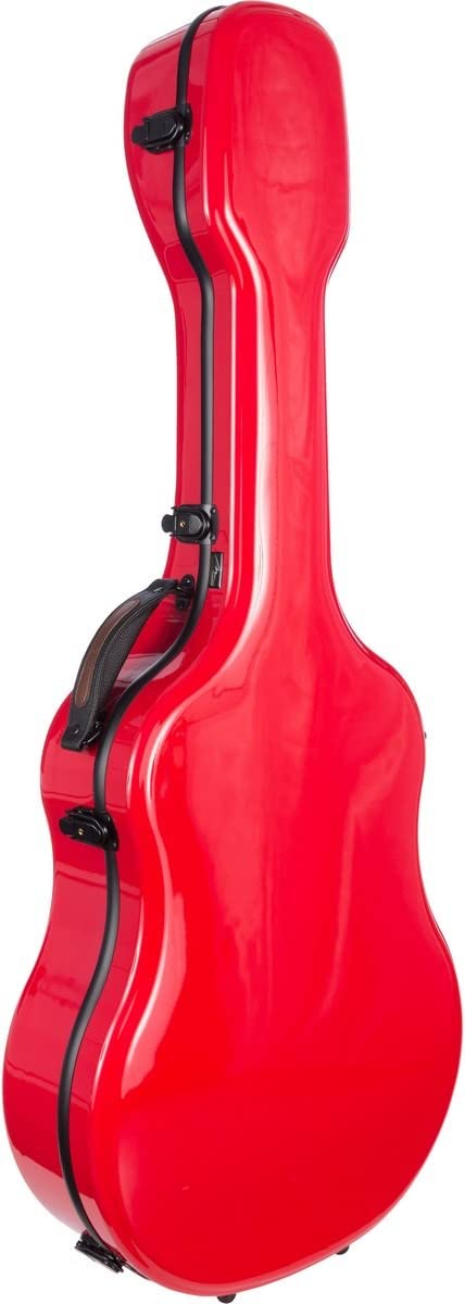 M-Case Façonné Etui pour Guitare Classique 39” - 4/4 Fiberglass Ultra Light Rouge