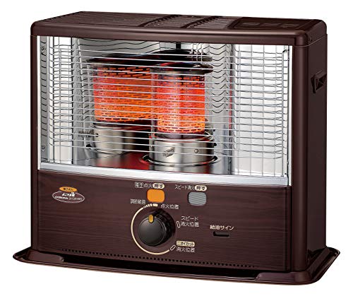 CORONA(コロナ) 石油ストーブ (木造8畳 / コンクリート10畳 まで) 電源不要 防災対策 タンク容量5L ワンタッチ給油 木目 SX-E2919WY(M)