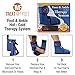 Treat My Feet Hot/Cold Therapy Gel Wrap - Foot Ice Pack - Relieve Foot & Ankle Aches & Pains - Blue, Gel, Hot/Cold Pack, Reusable, Straps, Medical, Sports