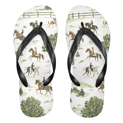 Horses Horsemen Tree Flip Flop Beach Summer Casual Sandal for Women & Men Shower Shoes 20860649