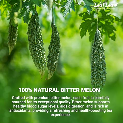Image of LeafLea Bitter Melon Tea Bags, Cerasee Momordica Charantia Tea, 120 Count