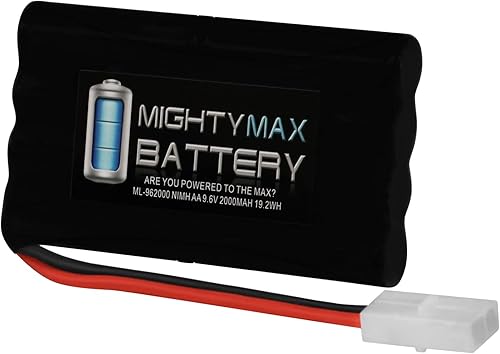 Mighty Max Battery Batería NiMH de 9.6V 2000mAh para 1995 Nikko LANDSLIDER RC ATV CAR Truck