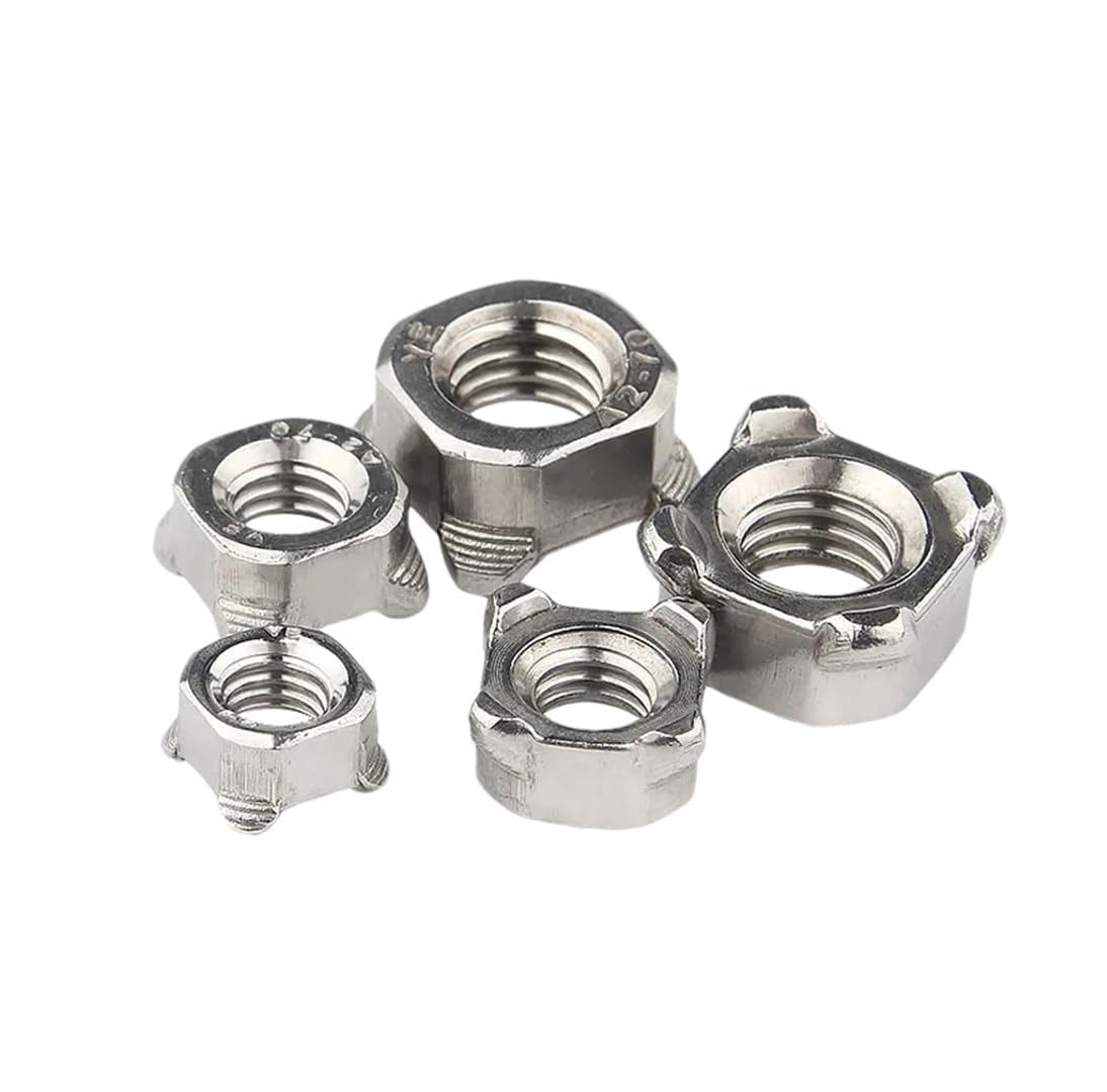 M4 M5 M6 M8 M10 Weld Nuts Square 304 Stainless Steel Corner Ing Nuts M4 5Pcs