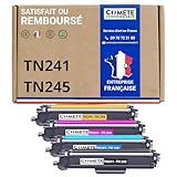COMPATIBILITÉ : Ces toners pour Brother TN-241 et TN-245 sont compatibles avec les imprimantes Brother TN241 DCP-9020CDW DCP-9022CDW DCP-9015CDW DCP-9017CDW HL-3140CW HL-3142CW HL-3150CDN HL-3150CDW HL-3152CDW HL-3170CDW HL-3172CDW MFC-9330CDW MFC-9332CDW MFC-9340CDW MFC-9342CDW MFC-9130CDN MFC-9130CW MFC-9140CDN MFC-9142CDN.