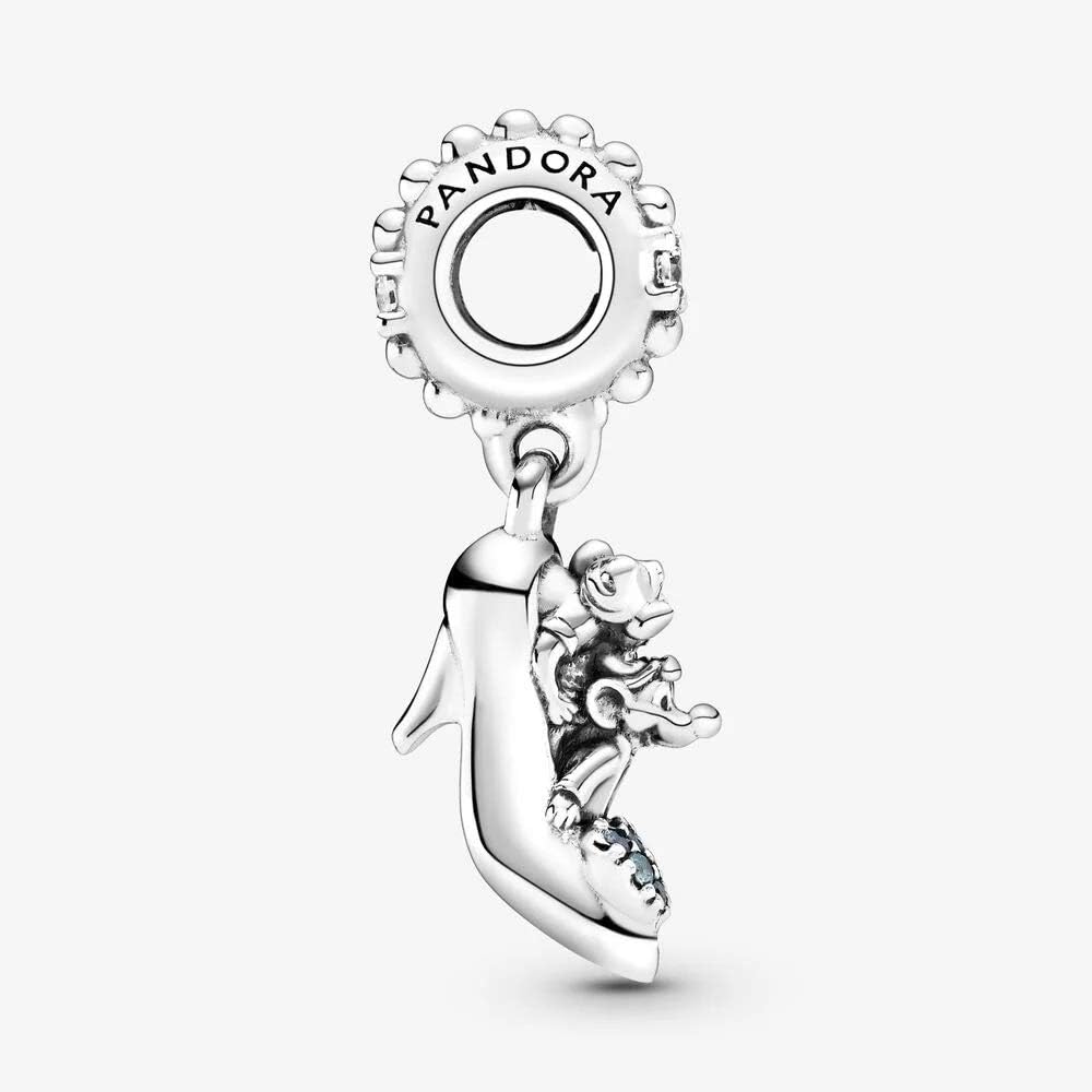 PANDORA Cinderella Glass Slipper & Mice Charm