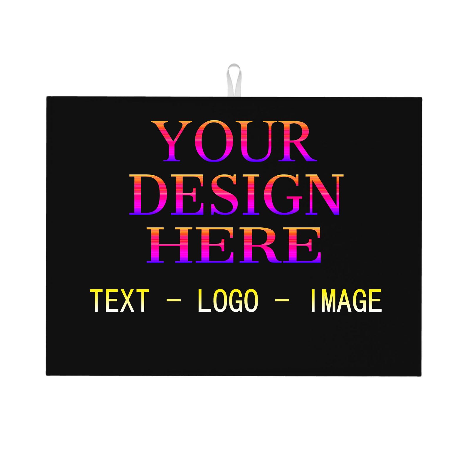 Custom Dish Drying Mat Personalized Dishes Drainer Mats 18x24 inch Customized Drying Pad for Kitchen Counter