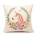 Watercolor Unicorn Throw Pillow Case Cushion Cover Decor Cotton Linen 18" x 18"