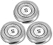 SweetLF 3pcs Cuchilla de Repuesto para Maquinilla de afeitar, para modelo SWS7105/SWS7105BK