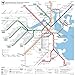 New York Puzzle Company - Transit Maps Boston T Map - 500 Piece Jigsaw Puzzle for Adults