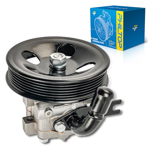 PHILTOP 96148 Power Steering Pump with Pulley Fit for 2006-2010 Optima 2.4L, 2007-2010 Rondo 2.4L, Replace OE 571002G000, 571002G050, 96-148 by PHILTOP - Used condition - US$49.84