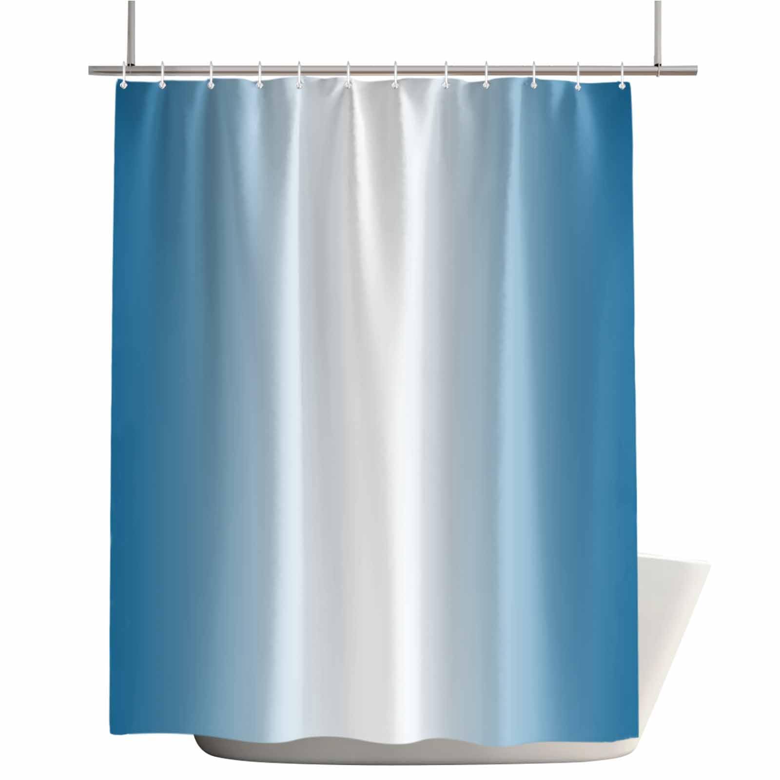 IDOWMAT Shower Curtain Waterproof Fabric Shower Curtains for Bathroom - Polyester Washable Bathroom Shower Curtain Set with Hooks Minimalistic