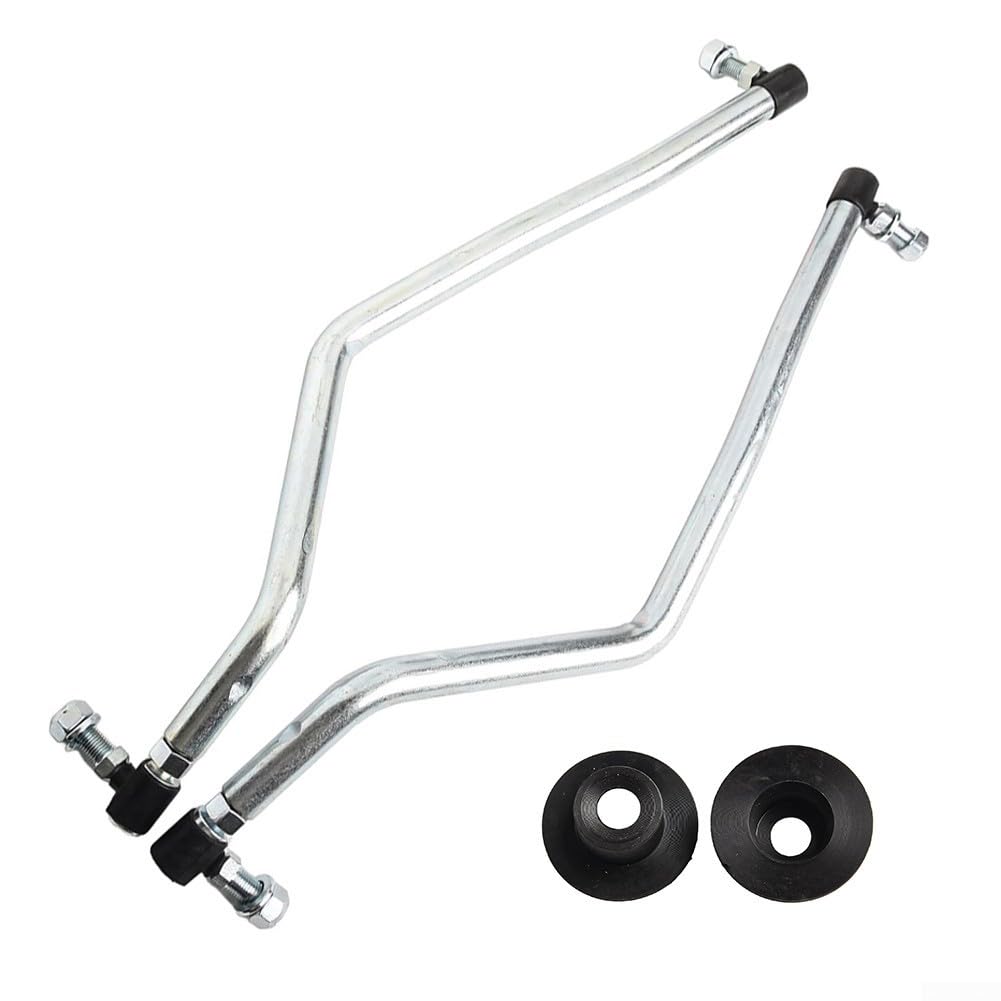 Kit de enlace de arrastre resistente compatible con Craftsman para tractores Poulan sustituye a 436884 436885 436887 piezas de reparación de dirección de metal dorado, juego de dos