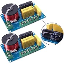 Diarypiece 2 Pcs 3 Way Speaker Crossover Divider Hifi Filter, Circuit Board Stereo Audio Frequency Filter 200W