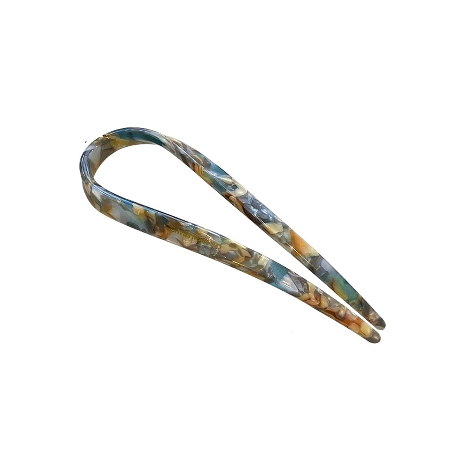 Retro octanowa spinka do włosów w kształcie litery U dla kobiet, elegancka spinka do włosów w kucyk, modne akcesoria do włosów dla dziewczynek(E 4pcs)