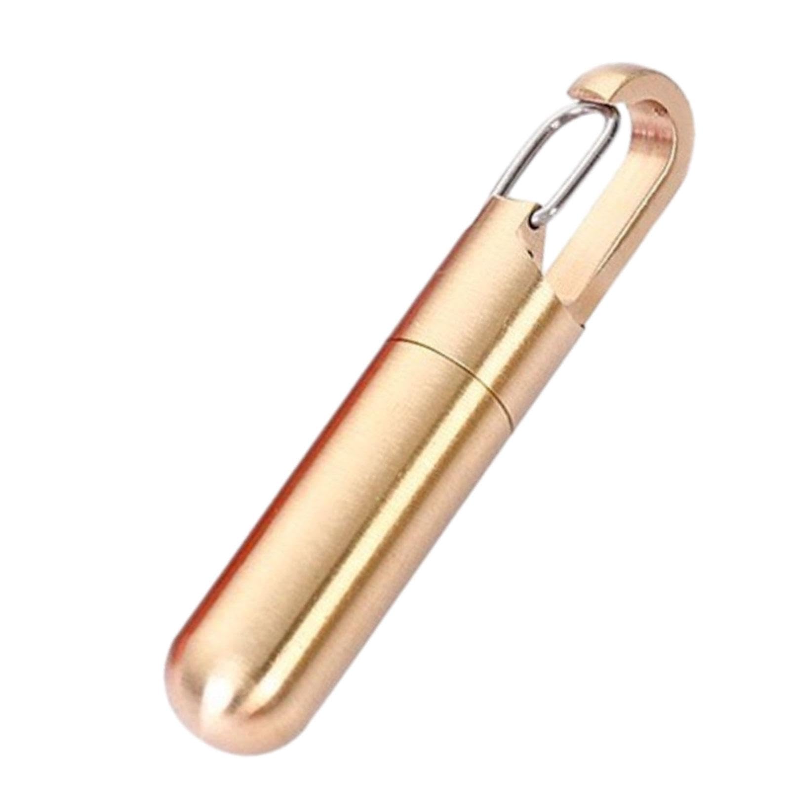 Pastillero portátil para viaje y picnic al aire libre contenedor de aluminio