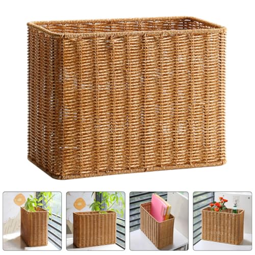 Alipis Cesta De Armazenamento De Vime Imitação De Cestos Diversos Cestos De Armazenamento De Frutas