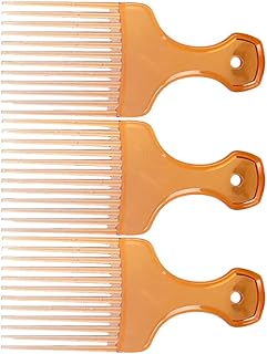 FRCOLOR 3 Pcs Afro Pik Lift Cabelo Pentear Ultra Lisa Pega Pentear Pentear Detangle Peruca Trança Cabelo Estilo Pentear Ferramenta de Cabeleireiro para Longos E Grossos Encaracolados Afro