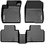 OEDRO Floor Mats Compatible with 2018-2022 Honda Accord, Black TPE Front & 2nd Row All Weather Liner Set - Custom Fit