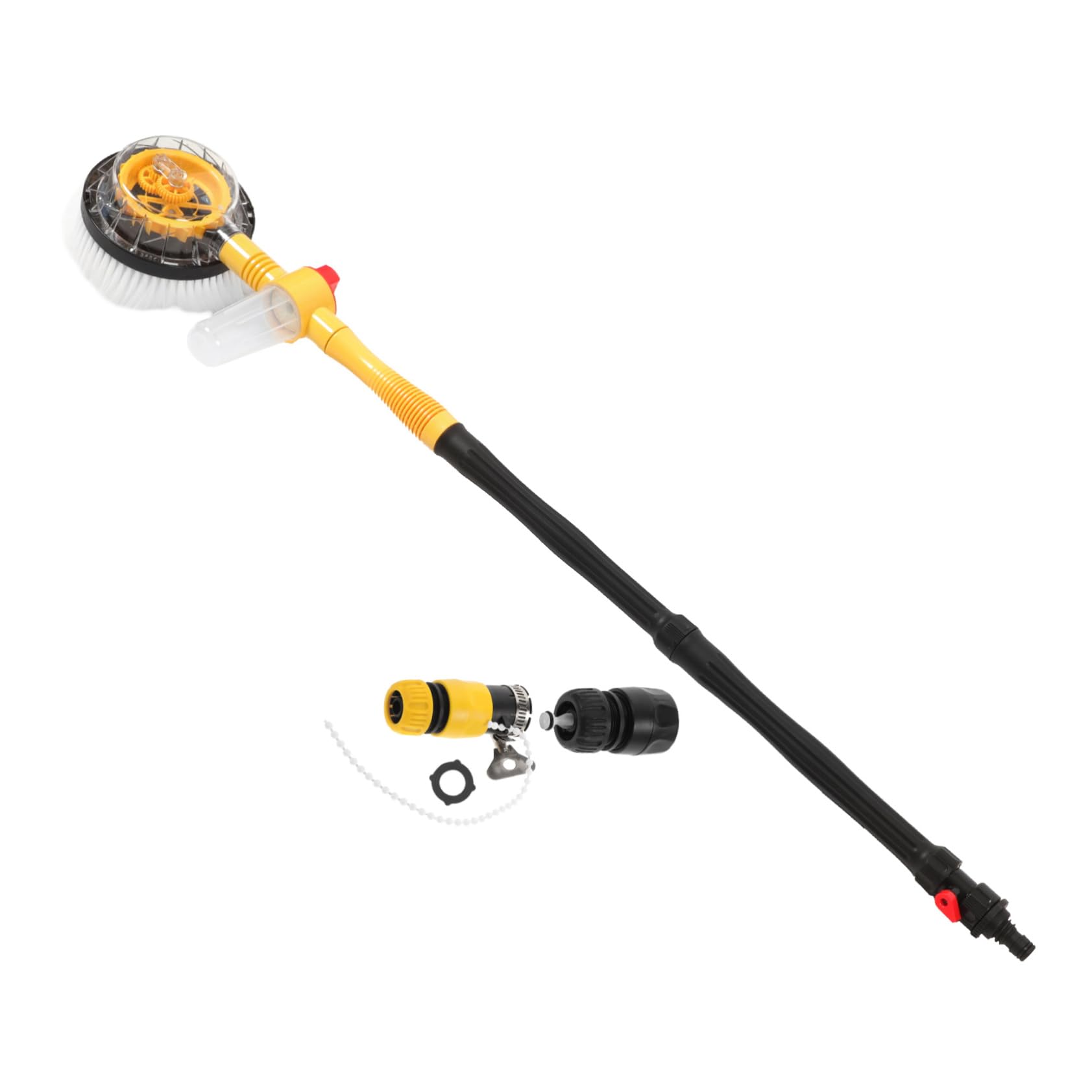 Automatische Rotierende Autowaschbürste 120cm mit Langem Teleskopgriff aus Chenille und Pp Automatische Sprühfunktion für Zeitsparende Fahrzeugreinigung