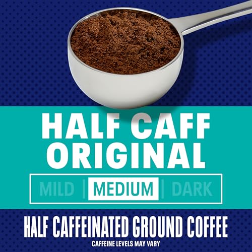 Maxwell House Half Caff Original Medium Roast Ground Coffee, 25.6 oz Canister - Image 4