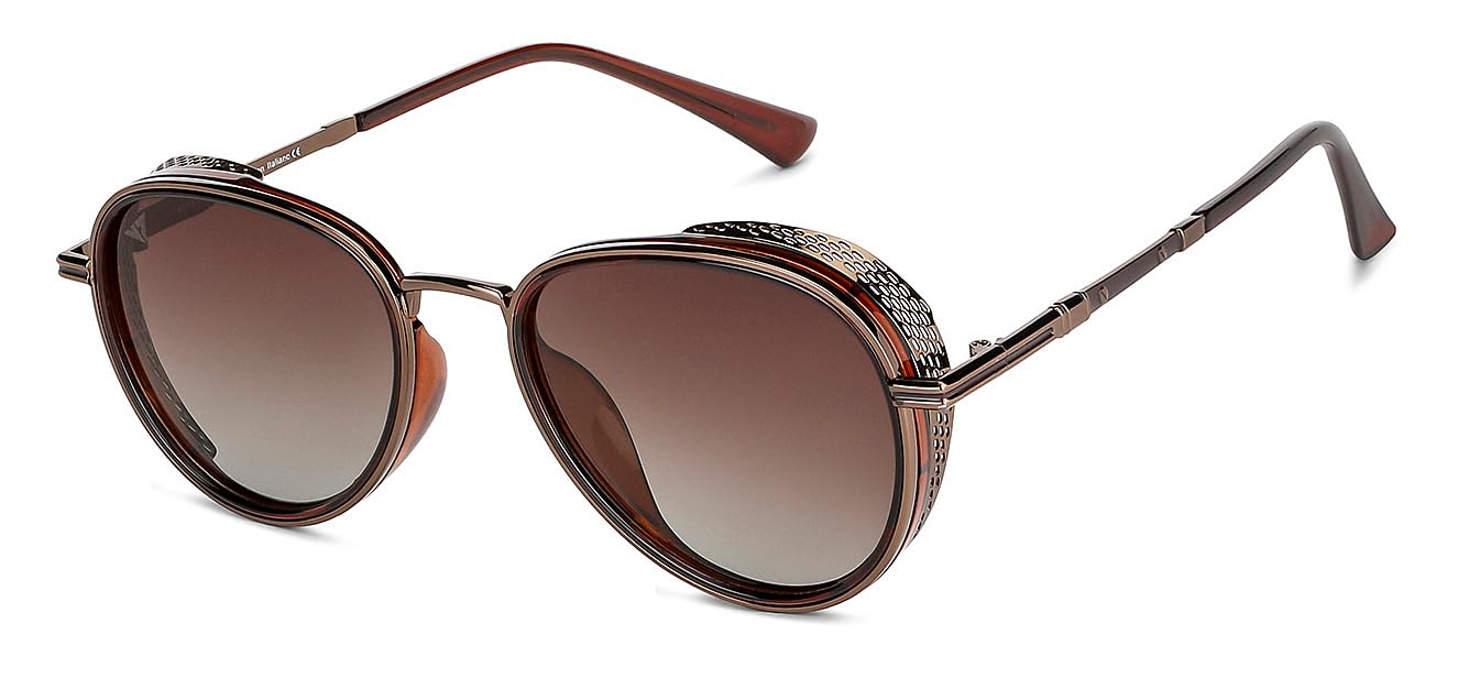 Vincent Chase by Lenskart | Square Stylish Sunglasses | Polarized & UV Protected | For Men & Women | Large | VC S13830-image-40