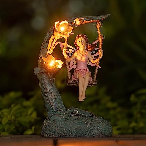 Garden Flower Fairy Outdoor Statue - image 8