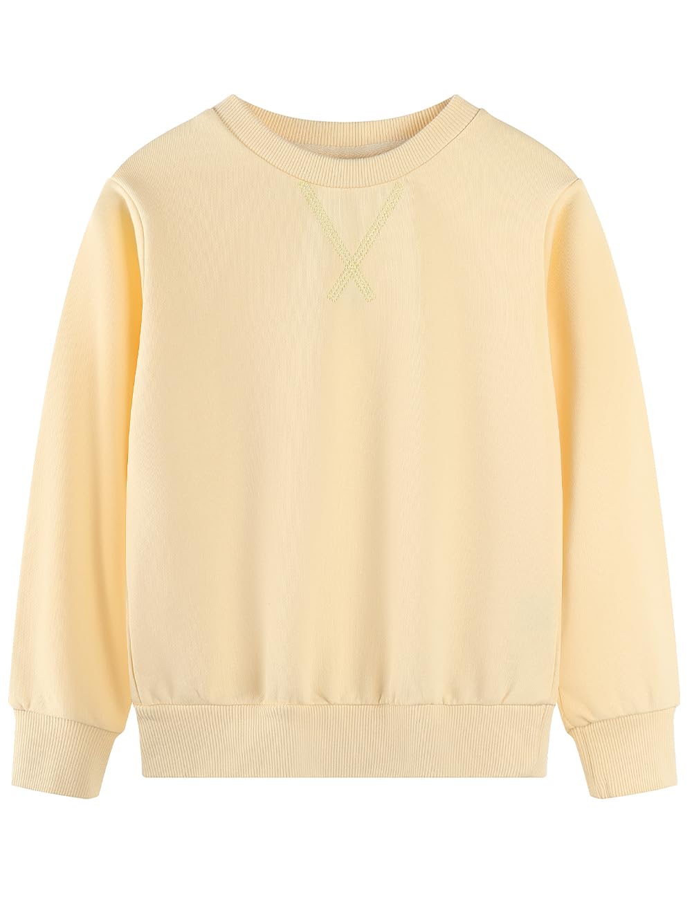 Spring&amp;Gege Youth Basic Sport Crewneck Pullover Sweatshirts for Children（3-14 Years）
