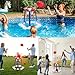 EagleStone Pool Basketball Hoop, Floating Inflatbale Pool Basketball Games Toys with 2 Pool Balls and Pump,Swimming Pool Outdoor Play Toddler Basketball Hoop Indoor for Kids Adults Age 8-12,