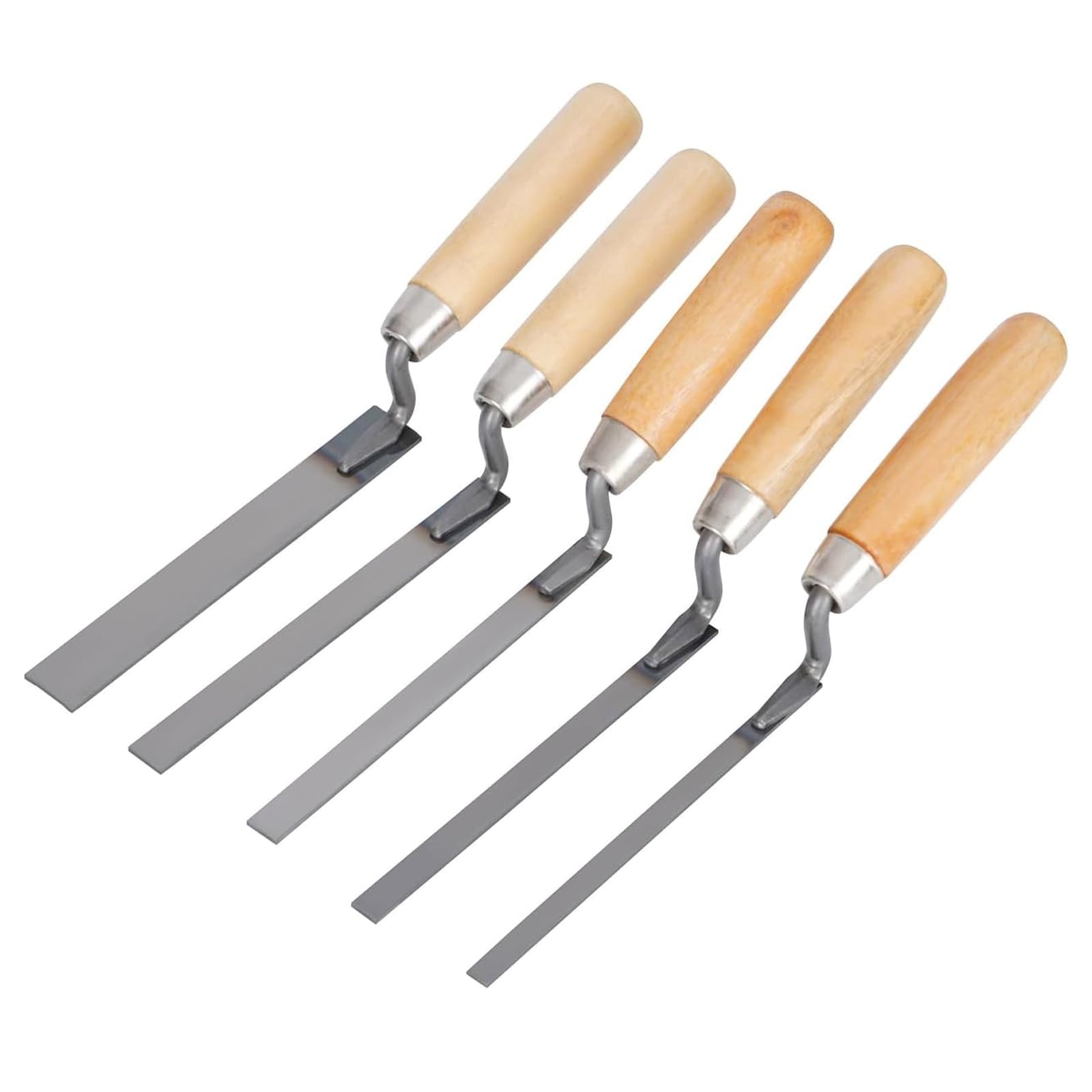 5 Pcs Premium Pointing Trowel Set Finger Trowels (6/8/10/12/15mm)