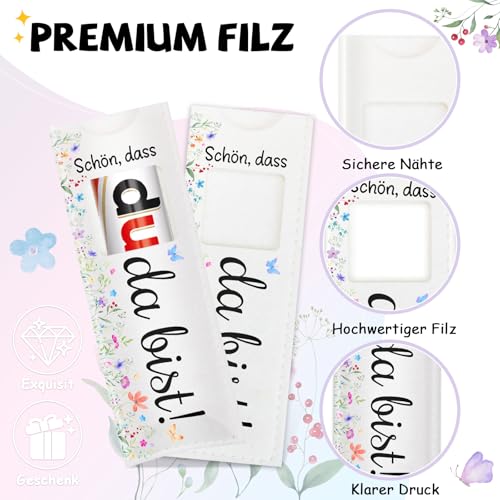 MOTONG 15 Stück Filz Schokolade Geschenk Hülle Gastgeschenk für Schokolade Verpackung, Kompatibel mit Duplo, Dankeschön Geschenke Klein für Hochzeit, Geeignet für Hochzeiten, Hochzeitsgäste