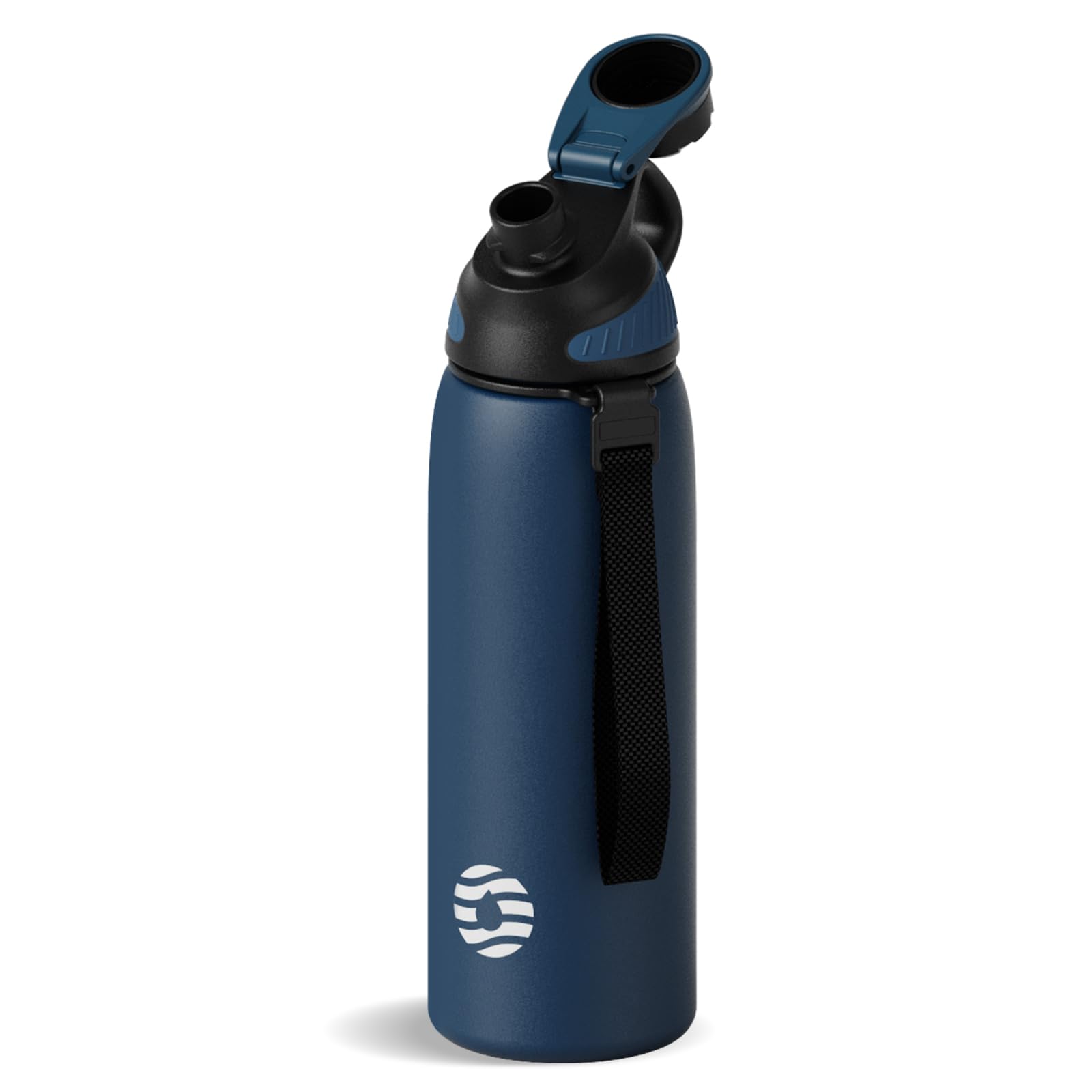 Amazon.com: Fjbottle Stainless Steel Insulated Sports Water Bottle 24oz ...