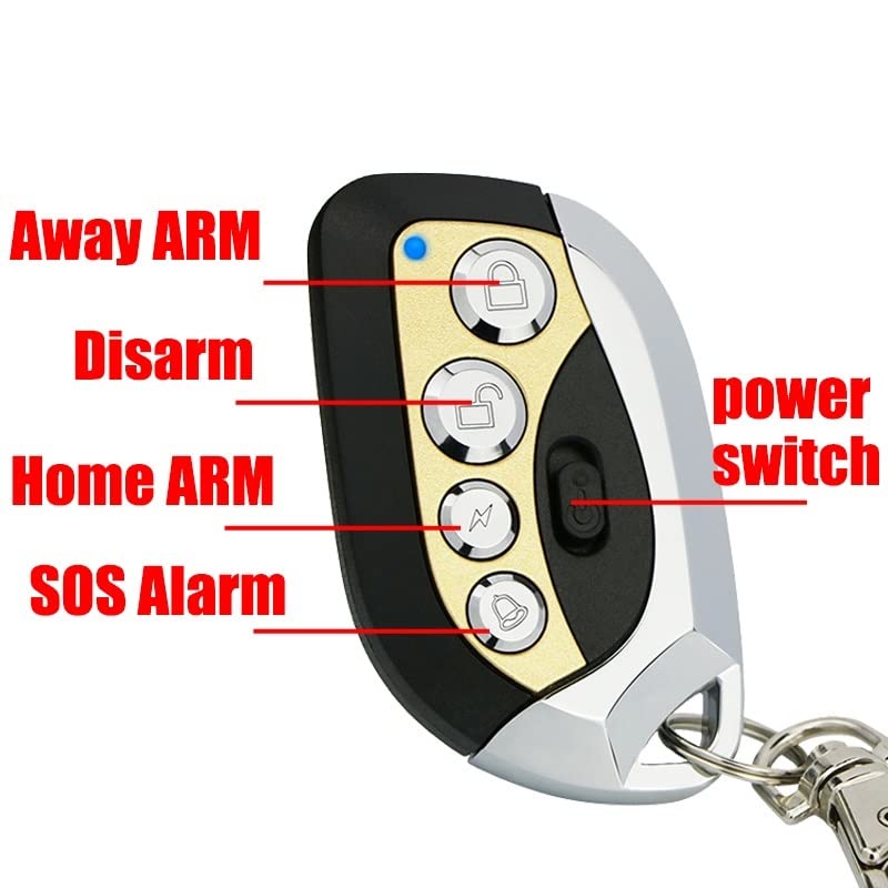 Kit Alarma Casa, Wifi Gsm Alarm System 433MHz Home Burglar Security Alarm Wireless Wired Detector Rfid Touch Keyboard Temperature Humidity(Q)