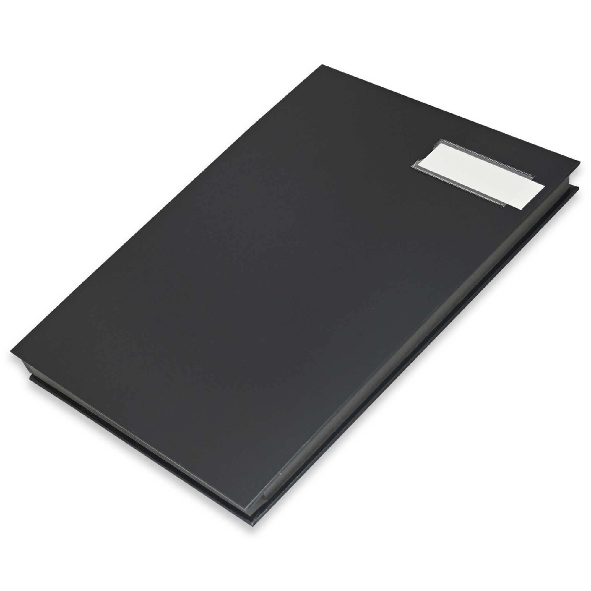 FIS FSCL20PPBK PP Material Cover Signature Book, 20 Sheets, 240 mm x 340 mm Size, Black
