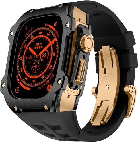 Boîtier robuste acier iWatch 8 49 mm antichoc avec bracelet