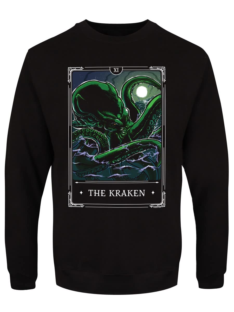 Sweatshirt Homme Legends The Kraken Deadly Tarot Pull Noir - 3