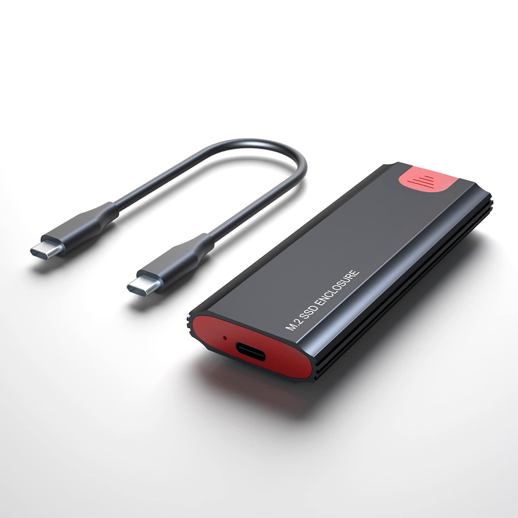 3 x obudowa M2 SSD NVME M.2 na USB 3.1 SSD Box Case do M.2 PCIe NVMe M Key 2230/2242/2260/2280 adapter bez narzędzi, czarna