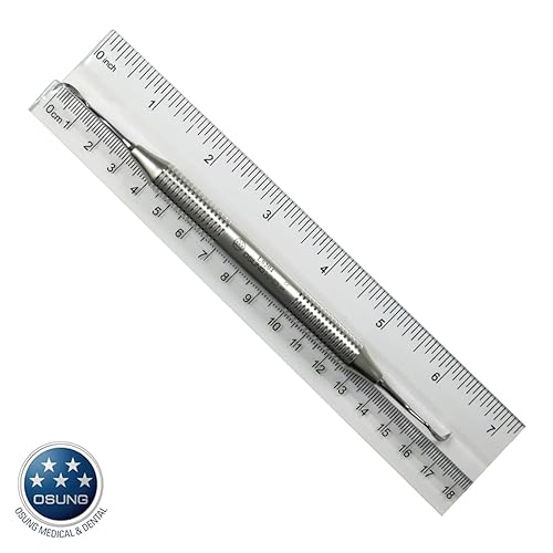 Miniatura 4 de Osung Skiler Dental Scaler S204, escalador profesional antideslizante mango de acero inoxidable para esquiador dental, removedor de placa para