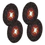 Cabilock 4pcs Industrial Grinding Discs Steel Paper Sanding Discs Angle Grinder Attachment Backing Pad
