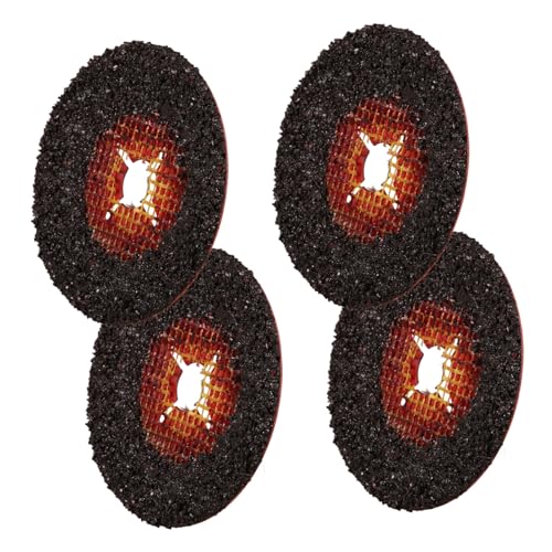Cabilock 4pcs Industrial Grinding Discs Steel Paper Sanding Discs Angle Grinder Attachment Backing Pad