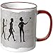 Produktbild JUNIWORDS Tasse - Wähle Motiv & Farbe -"Evolution Selfie" - Rot