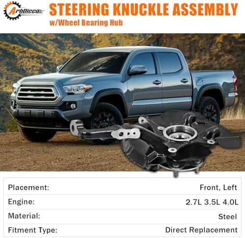 Front Left Steering Knuckle Fits for Toyota Tacoma 4WD 2005-2023 — 사진 2