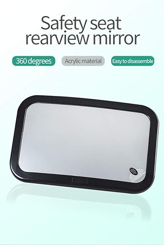 Miniatura 8 de Espejo de coche para bebé, espejo de asiento de automóvil, monitorea de forma segura al niño en el asiento de automóvil orientado hacia atrás,