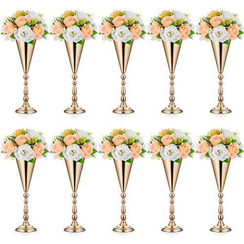 Amylove 10 Pcs Wedding Centerpieces Tall Vases - 21.7 Inch