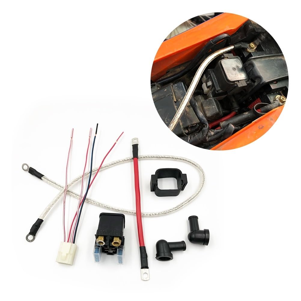 Do EXC625 SMC640 II690 SMC1190 RC8 Przekaźnik rozruchowy | 12V 15A Przekaźnik Rozruchowy Kabel Z Wtyczką Akumulator Przewód Elektromagnetyczny