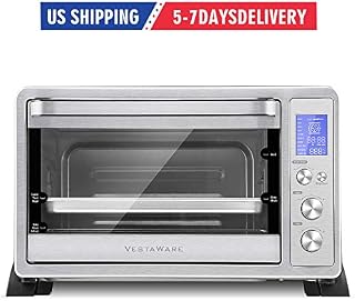 Toaster Oven, Vestaware Convection Oven Toaster Countertop with Toast Pizza Rotisserie Bake Broil