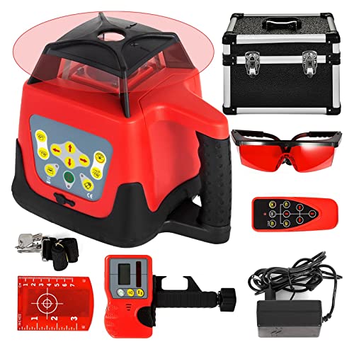 Rotary Laser Level Kit 500m Red Beam