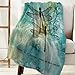 Flannel Fleece Light Weight Luxurious Super Soft Cozy Fuzzy Throw Blanket for Couch Chair All Seasons,Love is A Nature Angel On Your Shoulder Ink Dtyle Dragonfly Painting 40