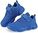 Santiro Kids Blue Tennis Shoes for Girls Boys Breathable Lightweight Running Shoes Athletic Walking Shoes Fashion Knit Sneakers (Toddler/Little Kid/Big Kid) 13 M US