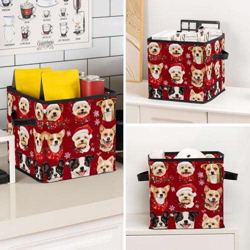 Cube de rangement grand format paniers pliables en tissu linge et jouets - 8