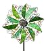 Wind & Weather KA6997 Solar Leaves Wind Sculpture, Green